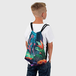 Рюкзак-мешок Морские растения, цвет: 3D-принт — фото 2