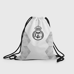 Рюкзак-мешок Real Madrid white poly, цвет: 3D-принт