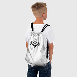 Рюкзак-мешок Warframe white poly, цвет: 3D-принт — фото 2