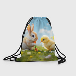 Мешок для обуви Кролик и цыпленок встречают Пасху