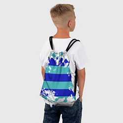 Рюкзак-мешок Капли краски, цвет: 3D-принт — фото 2