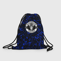 Рюкзак-мешок Manchester United blue energy, цвет: 3D-принт