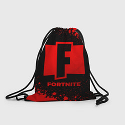 Рюкзак-мешок Fortnite - red gradient, цвет: 3D-принт