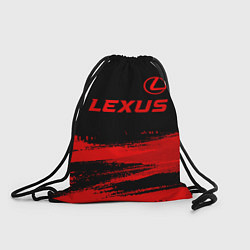 Рюкзак-мешок Lexus - red gradient посередине, цвет: 3D-принт