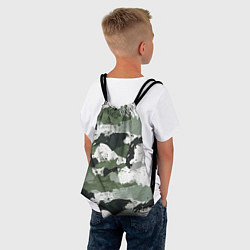 Рюкзак-мешок Зеленый фактурный камуфляж, цвет: 3D-принт — фото 2