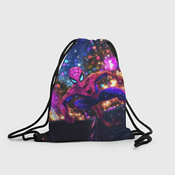 Рюкзак-мешок Человек-паук и фиолетовый свет, цвет: 3D-принт
