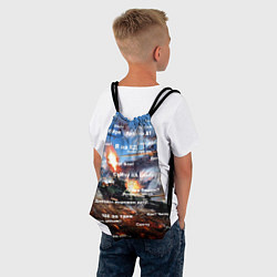 Рюкзак-мешок Сленг геймеров танкистов, цвет: 3D-принт — фото 2