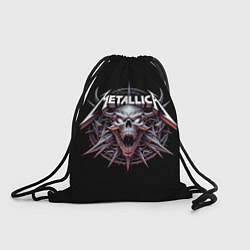 Рюкзак-мешок Metallica - cool skull with horns, цвет: 3D-принт