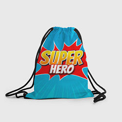 Рюкзак-мешок Superhero comic style, цвет: 3D-принт