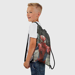 Рюкзак-мешок Человек паук предупреждает, цвет: 3D-принт — фото 2