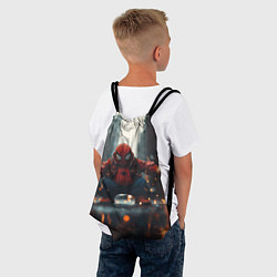 Рюкзак-мешок Толстый злой человек-паук, цвет: 3D-принт — фото 2