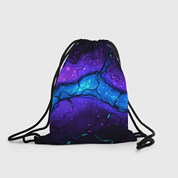 Рюкзак-мешок Синяя звездная полоса в плите текстура, цвет: 3D-принт