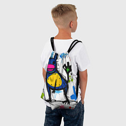 Рюкзак-мешок Веселые зверята, цвет: 3D-принт — фото 2