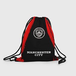 Рюкзак-мешок Manchester City - red gradient по-центру, цвет: 3D-принт
