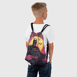 Рюкзак-мешок Бэтмен и дерево с цветами, цвет: 3D-принт — фото 2