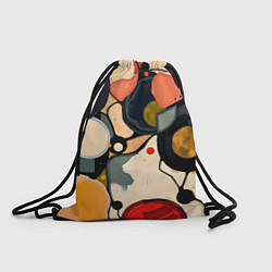 Мешок для обуви Абстракция с кругами и краской