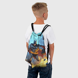 Рюкзак-мешок Бэтмен в прыжке, цвет: 3D-принт — фото 2