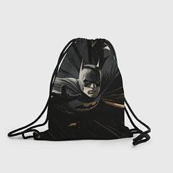 Рюкзак-мешок Бэтмен черный плащ, цвет: 3D-принт