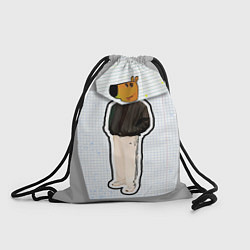 Рюкзак-мешок Чиловый парень - свидетель мем, цвет: 3D-принт