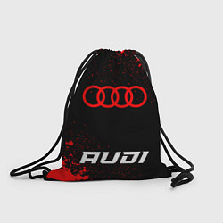 Рюкзак-мешок Audi - red gradient по-центру, цвет: 3D-принт