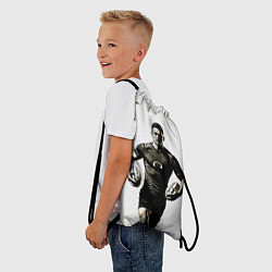 Рюкзак-мешок Регбист с двумя мячами, цвет: 3D-принт — фото 2