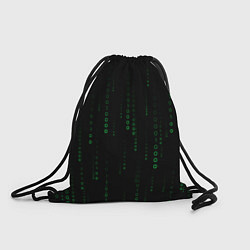Рюкзак-мешок Color black green, цвет: 3D-принт