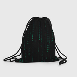 Рюкзак-мешок Color black turquoise, цвет: 3D-принт