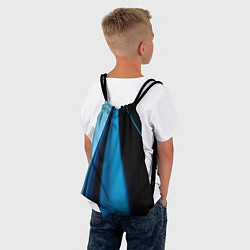 Рюкзак-мешок Black blue, цвет: 3D-принт — фото 2