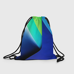 Рюкзак-мешок Color blue green, цвет: 3D-принт