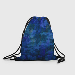 Рюкзак-мешок Абстракция - blue uniform camouflage, цвет: 3D-принт