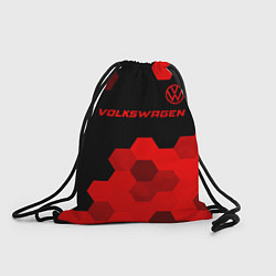 Рюкзак-мешок Volkswagen - red gradient посередине, цвет: 3D-принт