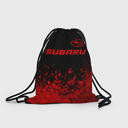 Рюкзак-мешок Subaru - red gradient посередине, цвет: 3D-принт