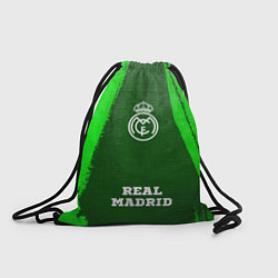 Рюкзак-мешок Real Madrid - green gradient по-центру, цвет: 3D-принт