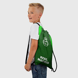 Рюкзак-мешок Real Madrid - green gradient по-центру, цвет: 3D-принт — фото 2