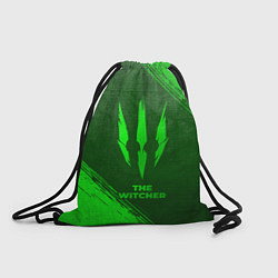 Рюкзак-мешок The Witcher - green gradient, цвет: 3D-принт