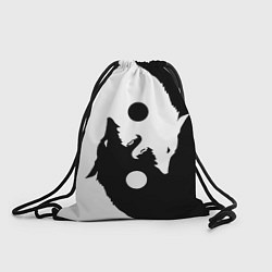 Рюкзак-мешок Black and white wolfs, цвет: 3D-принт