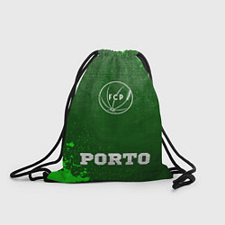 Рюкзак-мешок Porto - green gradient по-центру, цвет: 3D-принт