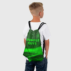 Рюкзак-мешок Stumble Guys - green gradient посередине, цвет: 3D-принт — фото 2