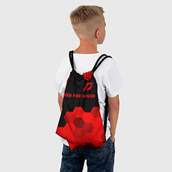 Рюкзак-мешок Need for Speed - red gradient посередине, цвет: 3D-принт — фото 2