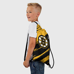 Рюкзак-мешок Бостон Брюинз - брызги краски, цвет: 3D-принт — фото 2