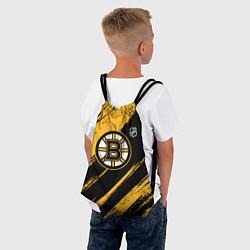 Рюкзак-мешок Бостон Брюинз - брызги краски, цвет: 3D-принт — фото 2