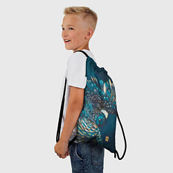 Рюкзак-мешок Попугай акварельный - big picture, цвет: 3D-принт — фото 2