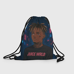 Рюкзак-мешок Juice WRLD - Неоновый аниме арт, цвет: 3D-принт
