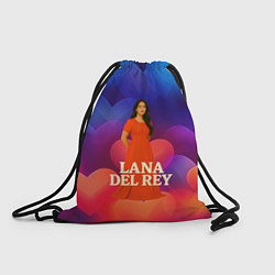 Мешок для обуви Lana Del Rey на фоне сердечек