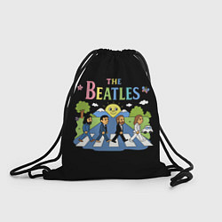 Рюкзак-мешок The Beatles, мультяшный стиль, цвет: 3D-принт