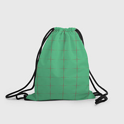 Рюкзак-мешок Color green stripes, цвет: 3D-принт