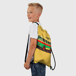 Рюкзак-мешок Ретро автобус ГЗА-651 поп-арт, цвет: 3D-принт — фото 2