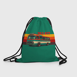 Рюкзак-мешок Ретро автобус ПАЗ-672, цвет: 3D-принт