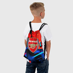 Рюкзак-мешок Arsenal неоновая геометрия, цвет: 3D-принт — фото 2