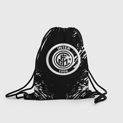 Рюкзак-мешок Inter белые штрихи красок, цвет: 3D-принт